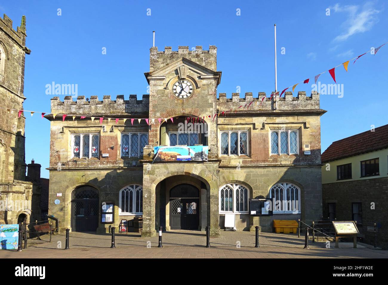 The town hall in shaftesbury dorset england Stock Photo