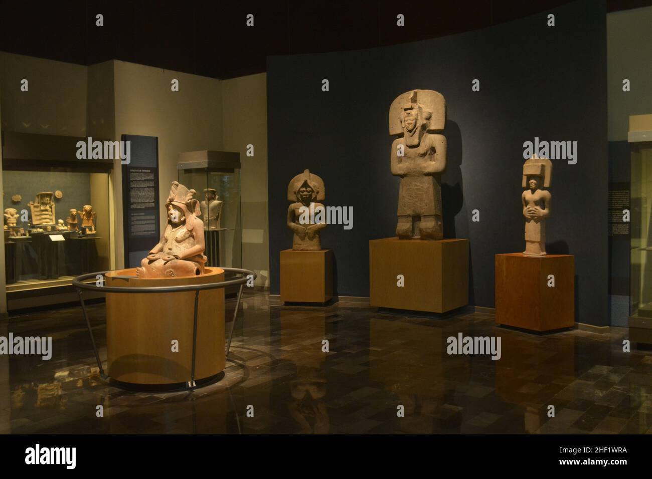 Mother Goddesses in the National Museum of Anthropology Mexico. Stock Photo
