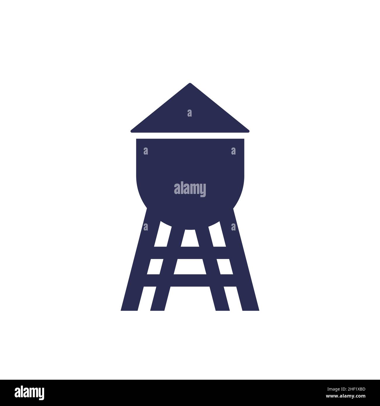 water tower icon on white, vector sign Stock Vector Image & Art - Alamy