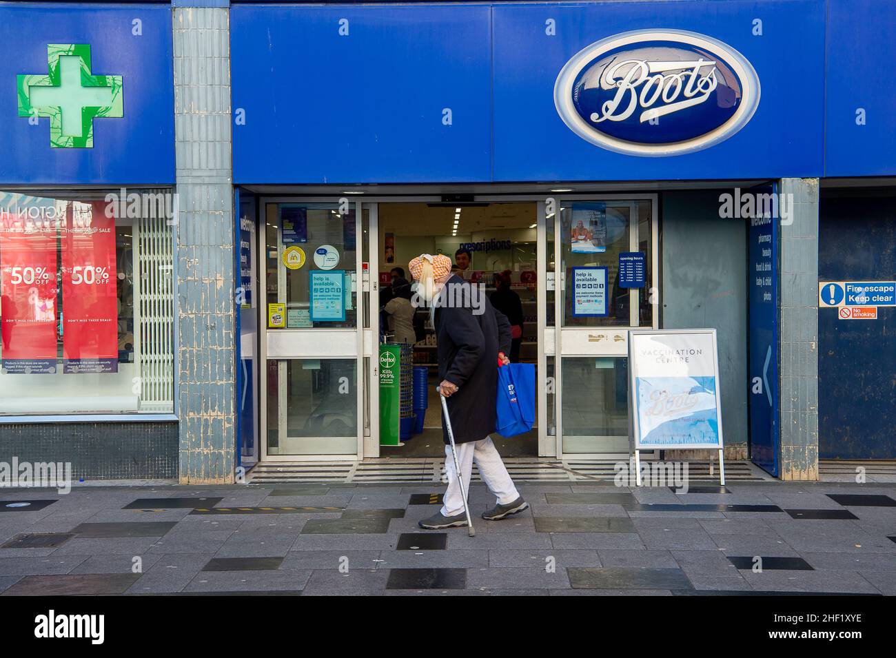Boots the chemist staff hi-res stock 