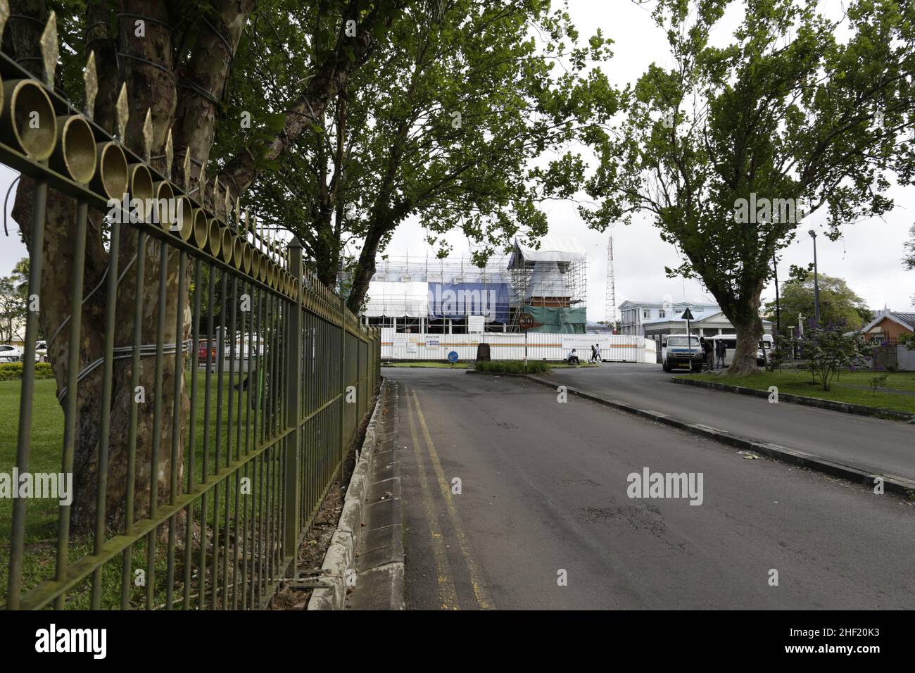 Hotel de villeRue Chasteauneuf, Curepipe Stock Photo