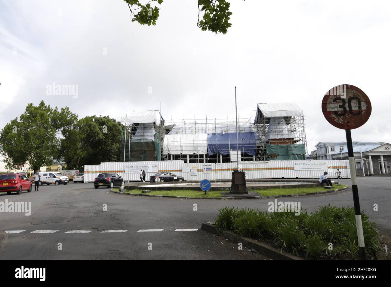 Hotel de villeRue Chasteauneuf, Curepipe Stock Photo