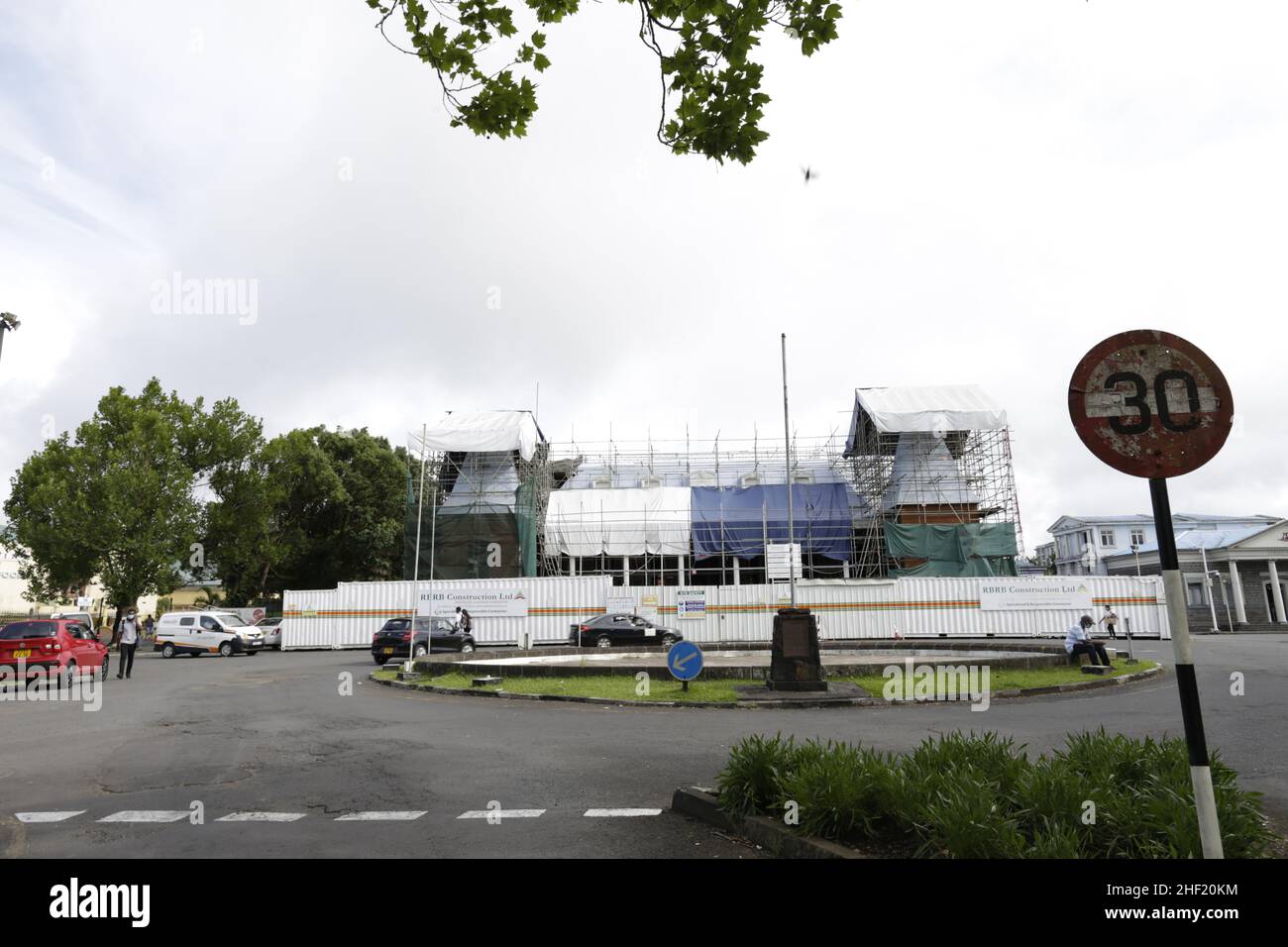 Hotel de villeRue Chasteauneuf, Curepipe Stock Photo