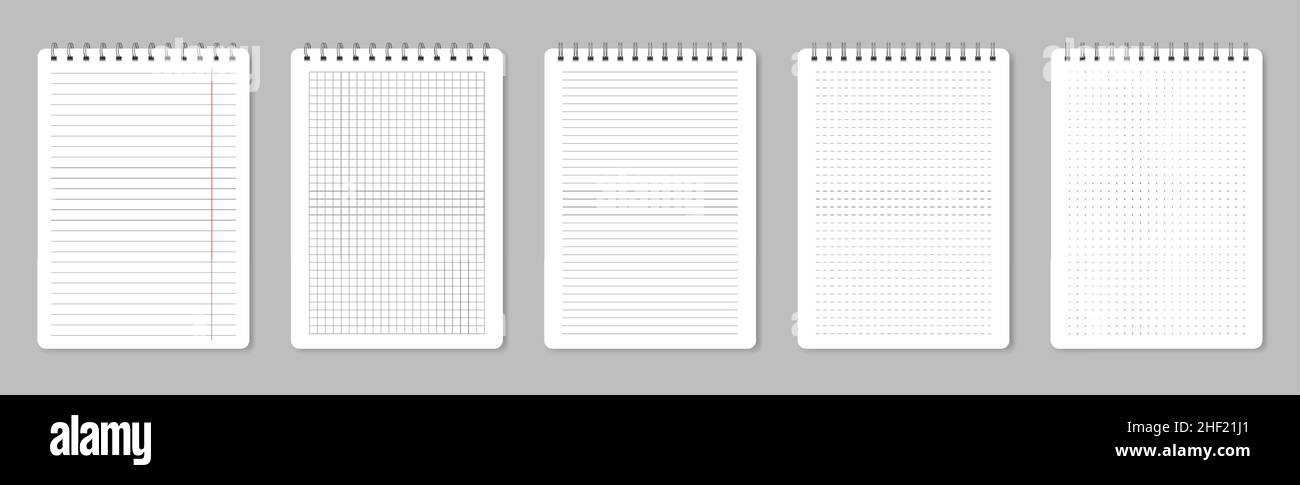 Empty White Notebook With Black Wire Binding Stock Photo - Download Image  Now - Note Pad, Spiral Notebook, Paper - iStock