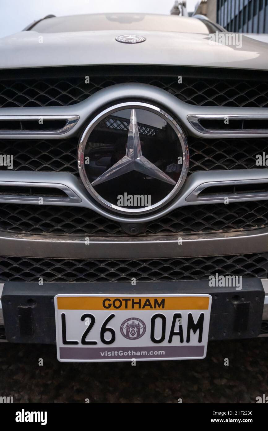 Glasgow, Scotland, UK. 13th January, 2022. Gotham car registration