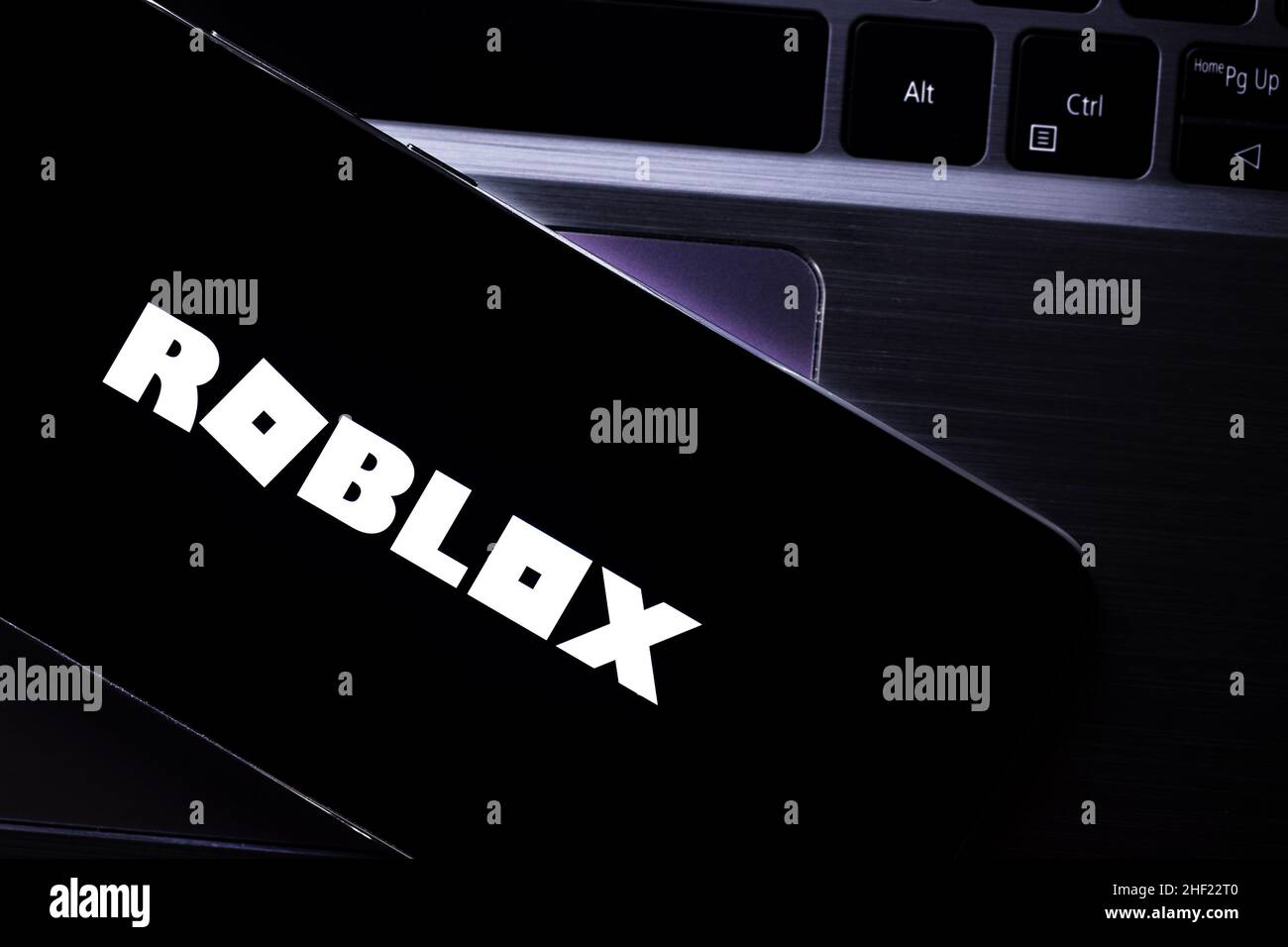 Roblox editorial. Illustrative photo for news about Roblox - an