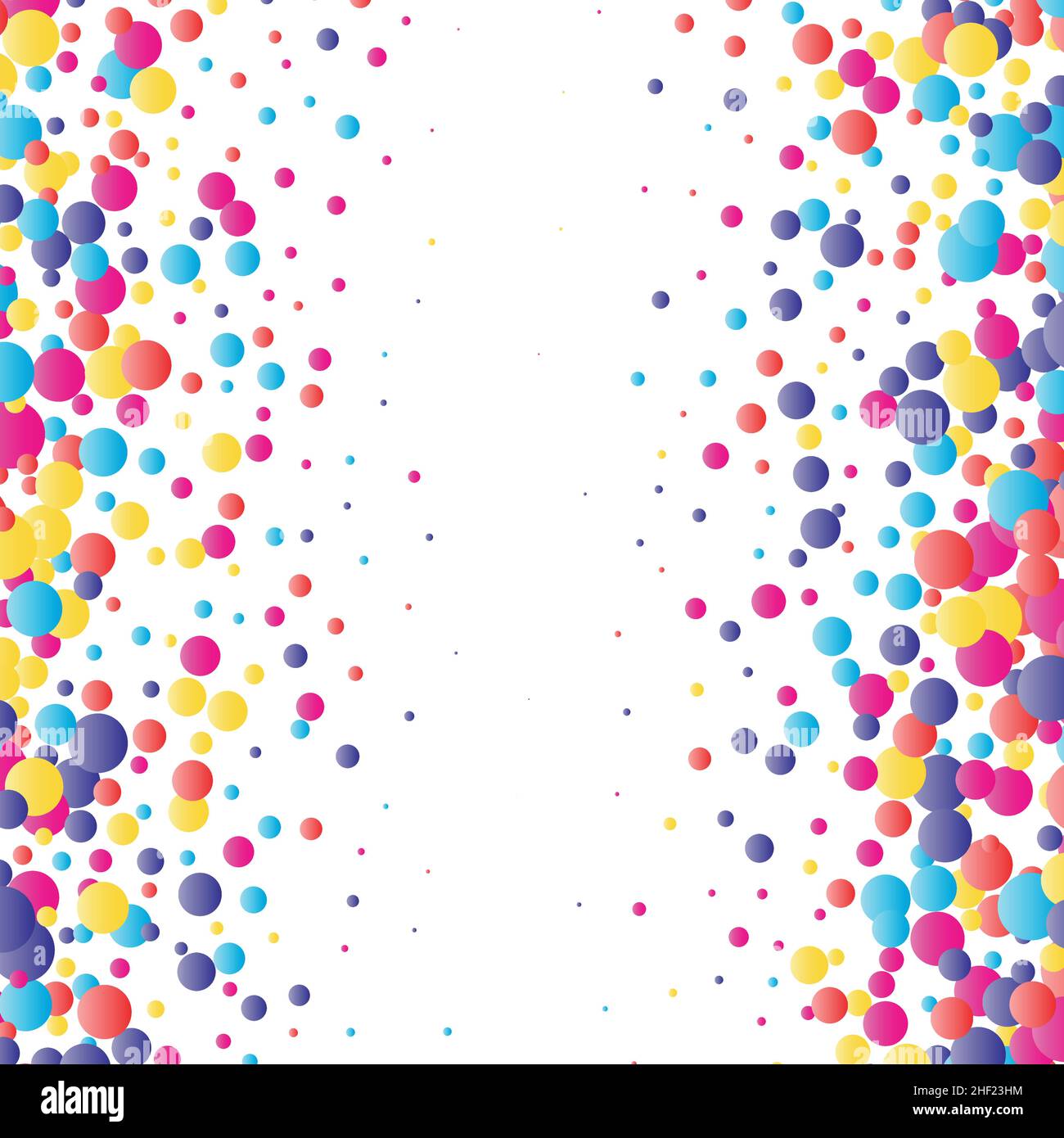 Funny Colorful Seamless Pattern with Confetti. Vector Decorative Stock ...