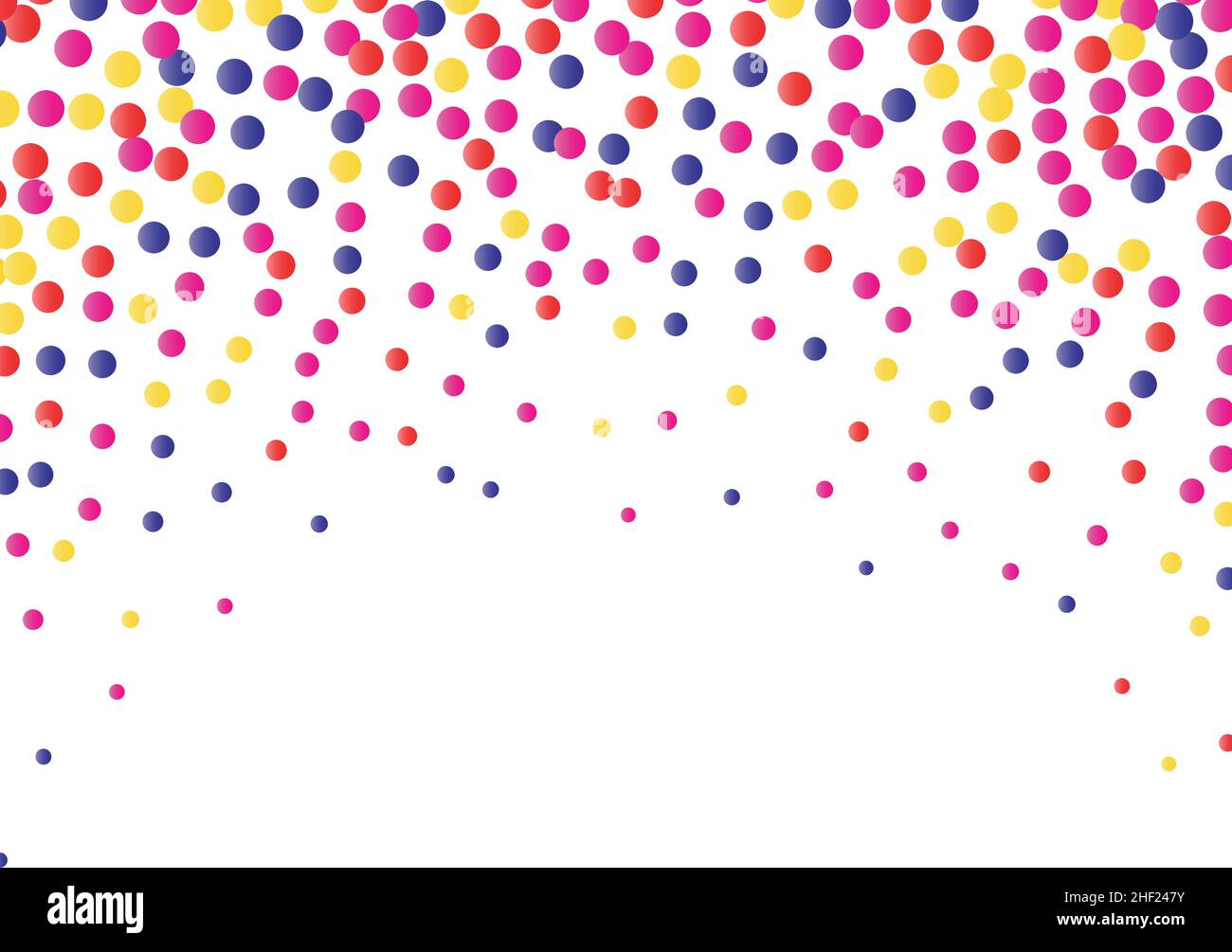 Festive background with colorful falling confetti, vector illustration ...