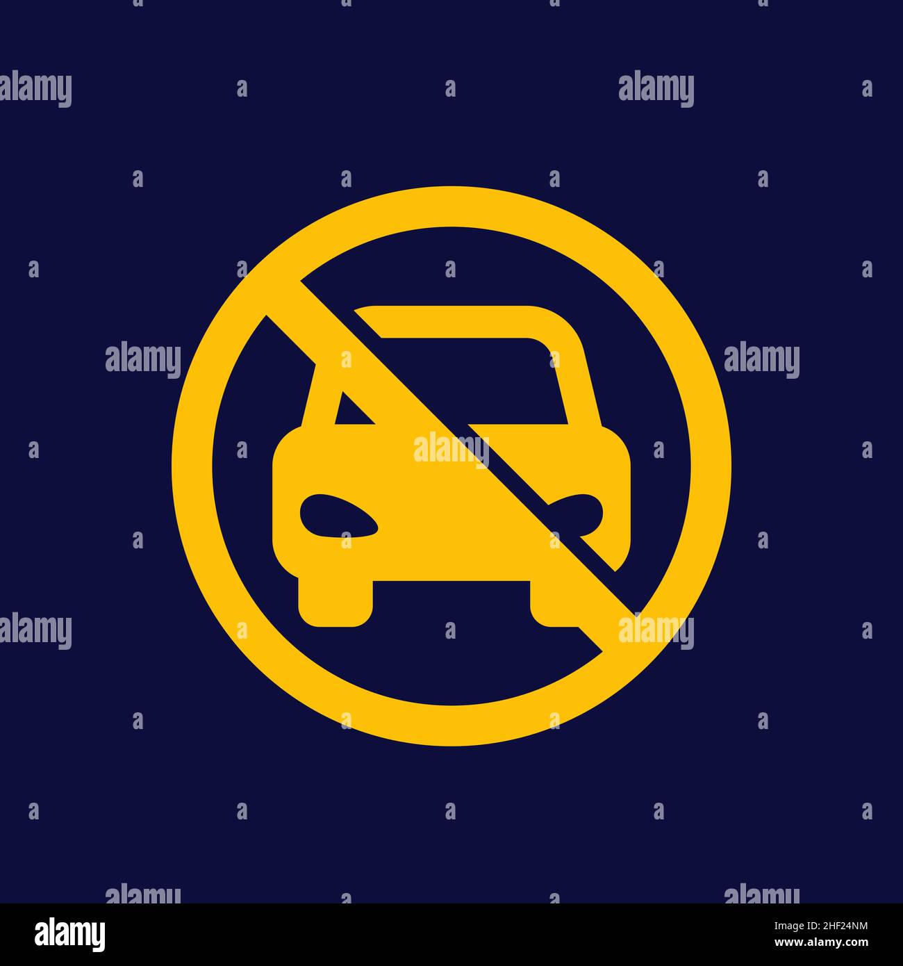 do not park, no cars sign Stock Vector