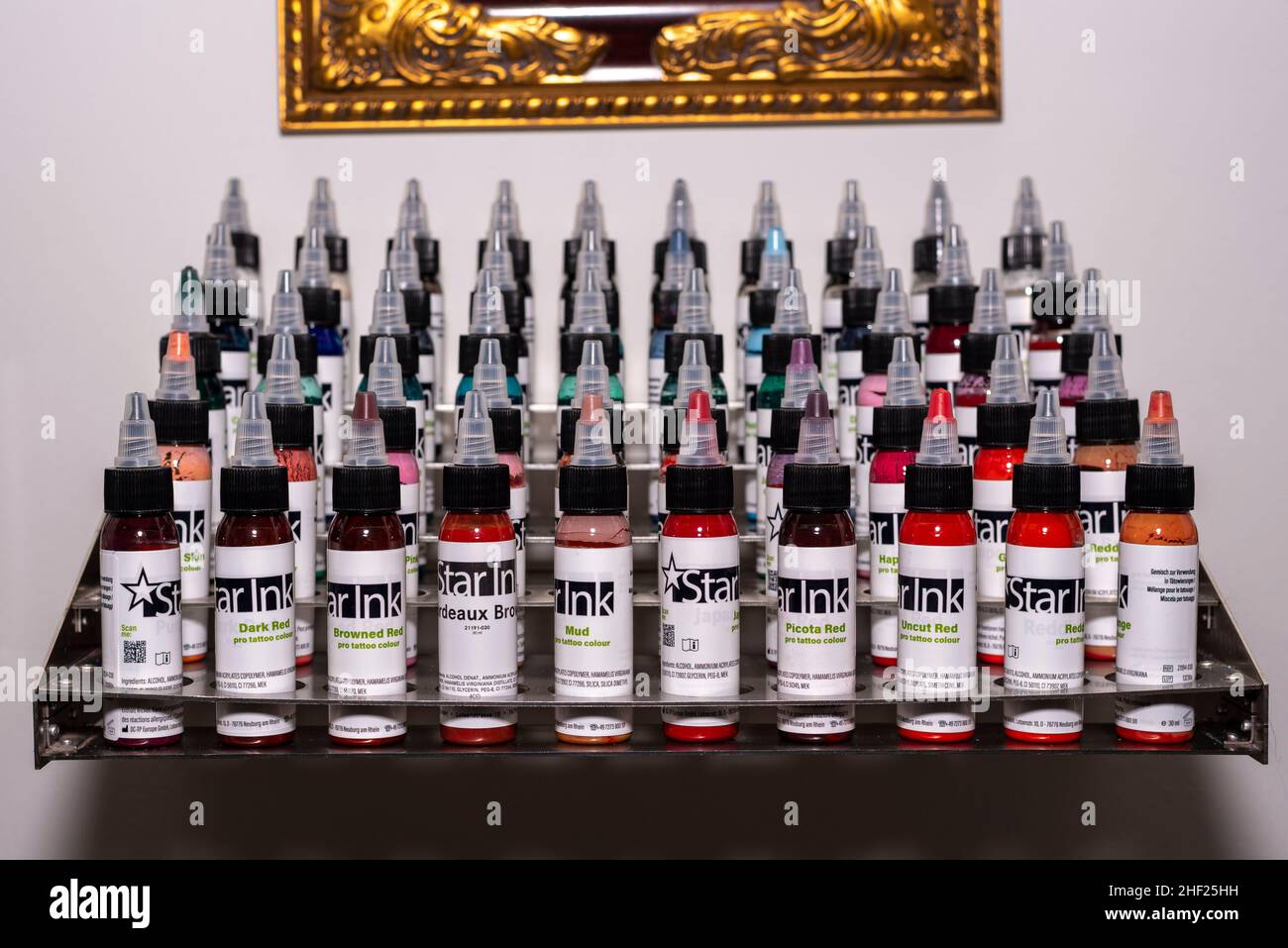 Tattoo inks that comply with the new EU Tattoo REACH Regulation. They