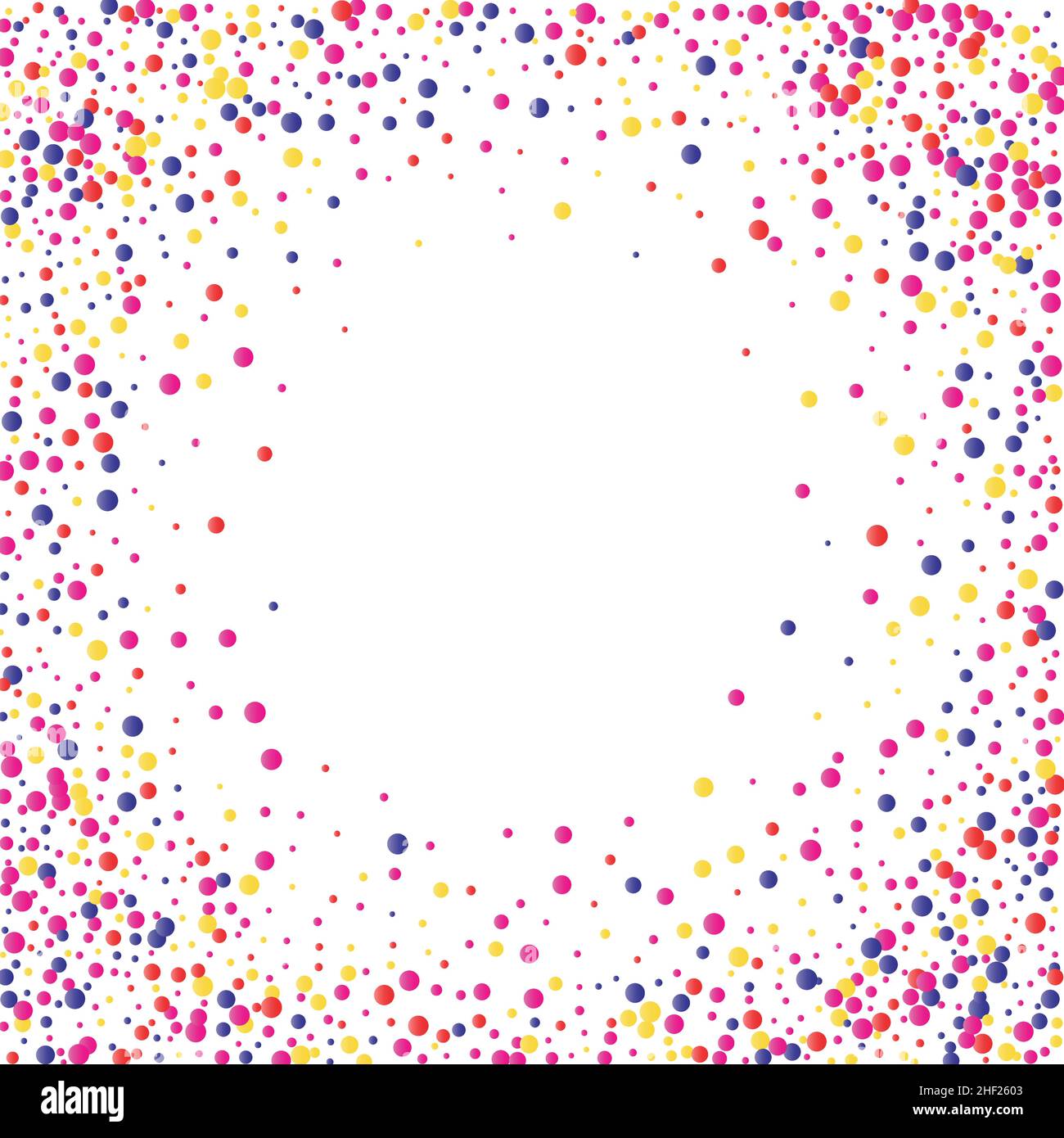 Festive background with colorful falling confetti, vector illustration ...