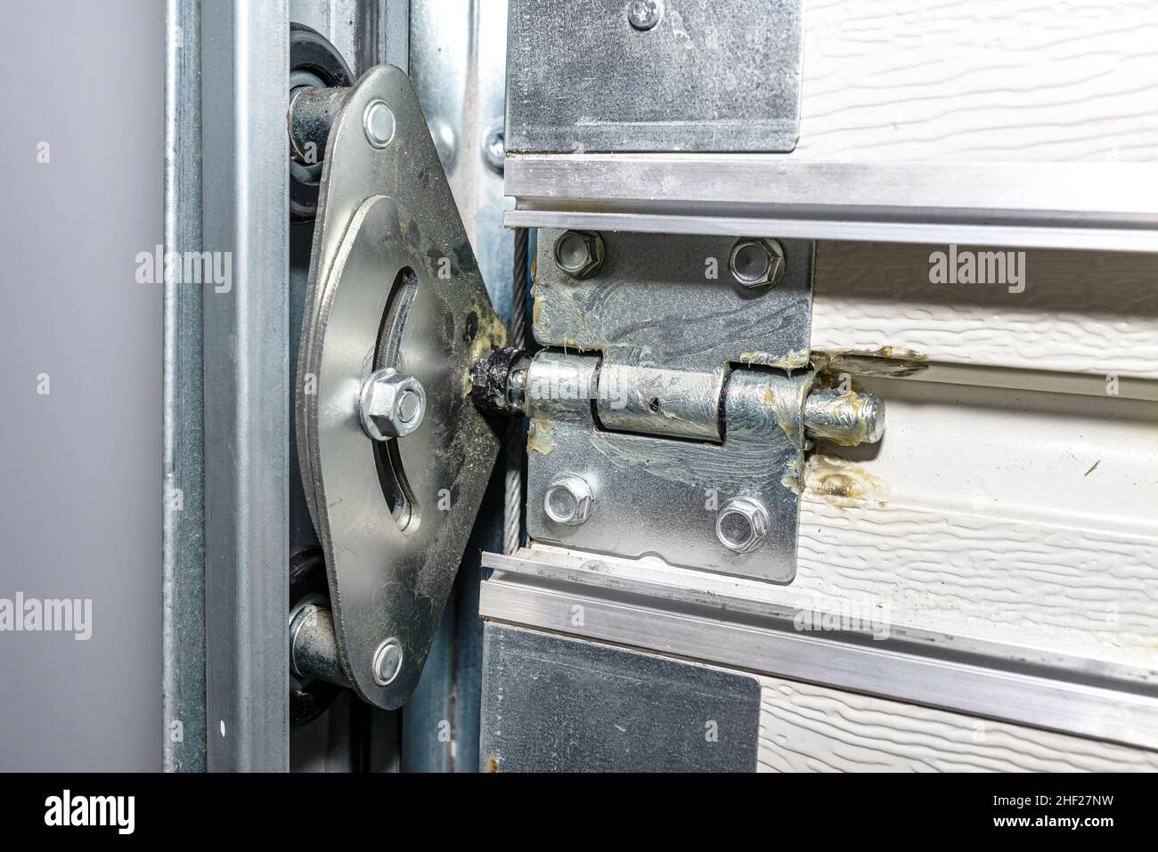 Grease lubricated double rollers in the guide for the backyard garage
