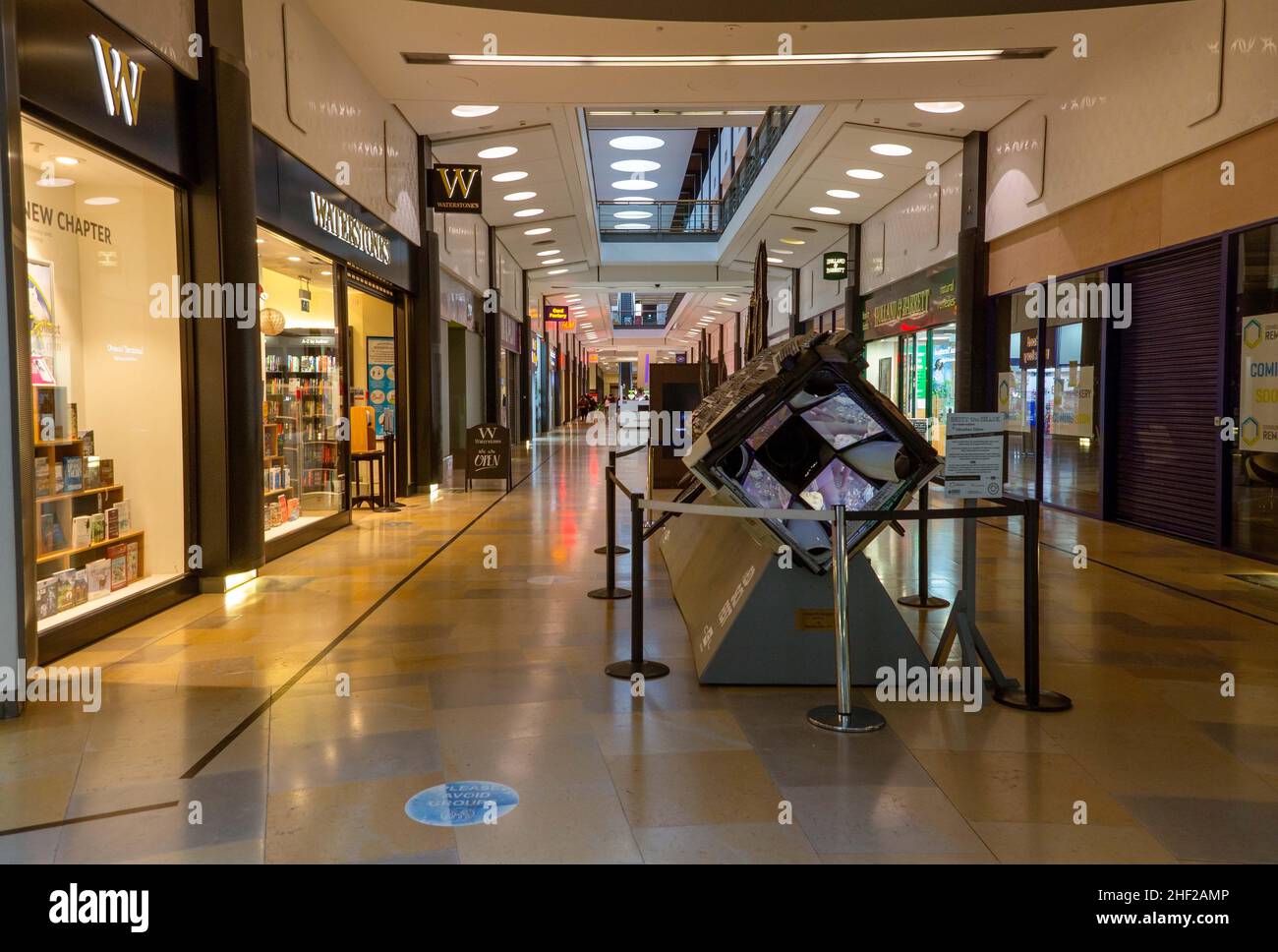 Interior of the Ocean Terminal in Leith, Edinburgh, Scotland, UK Stock