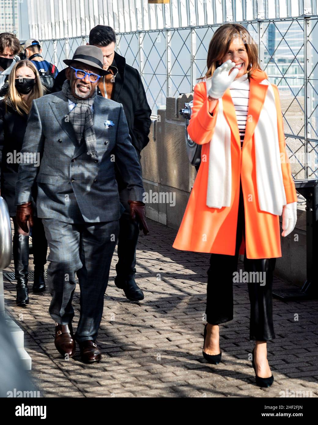 New York, NY, USA. 13th Jan, 2022. Al Roker, Hoda Kotb posing on the