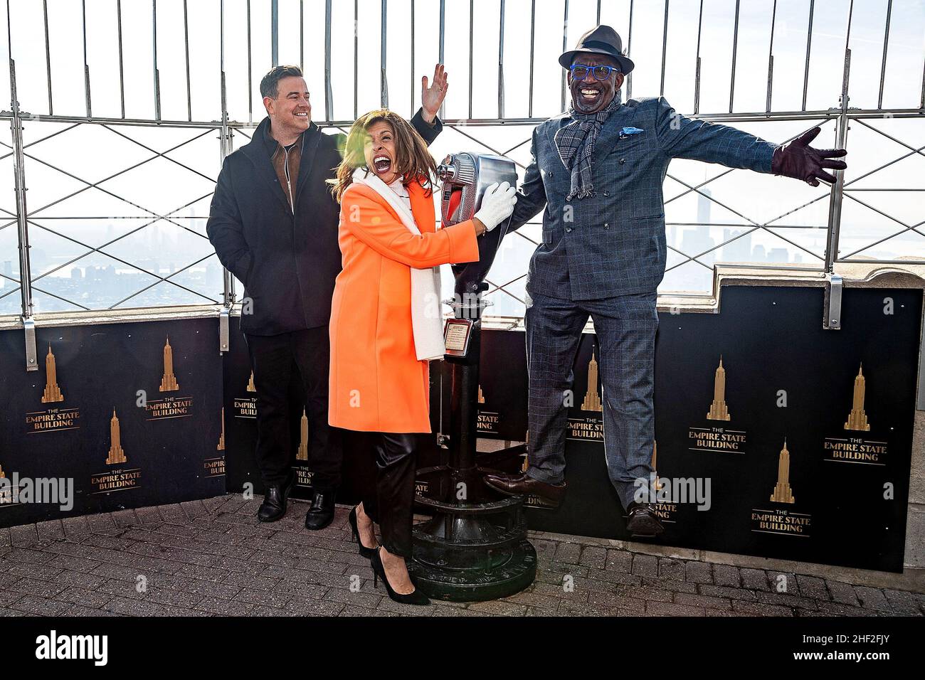 New York, NY, USA. 13th Jan, 2022. Carson Daly, Hoda Kotb, Al Roker