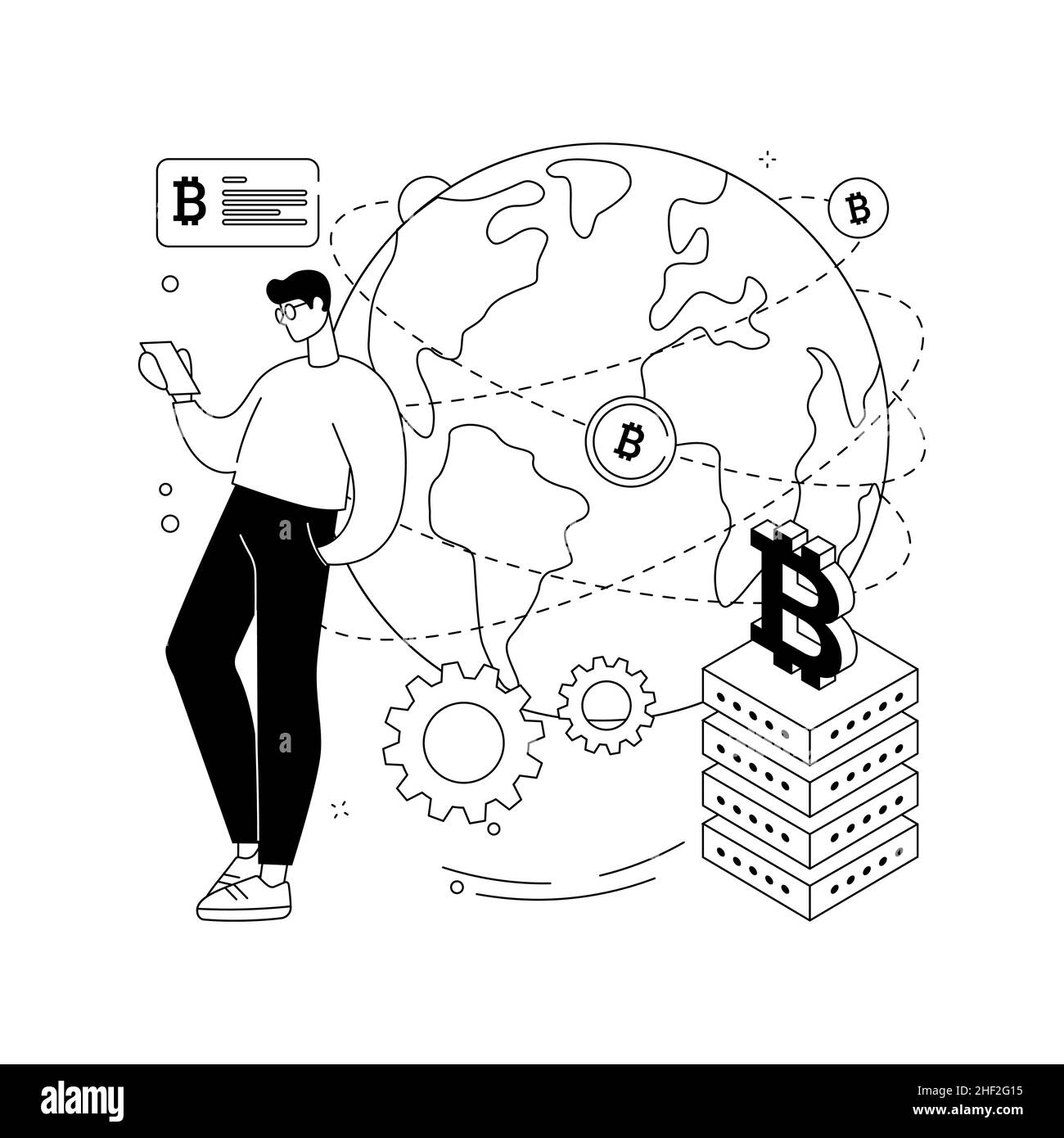 FinTech technology abstract concept vector illustration Stock Vector ...
