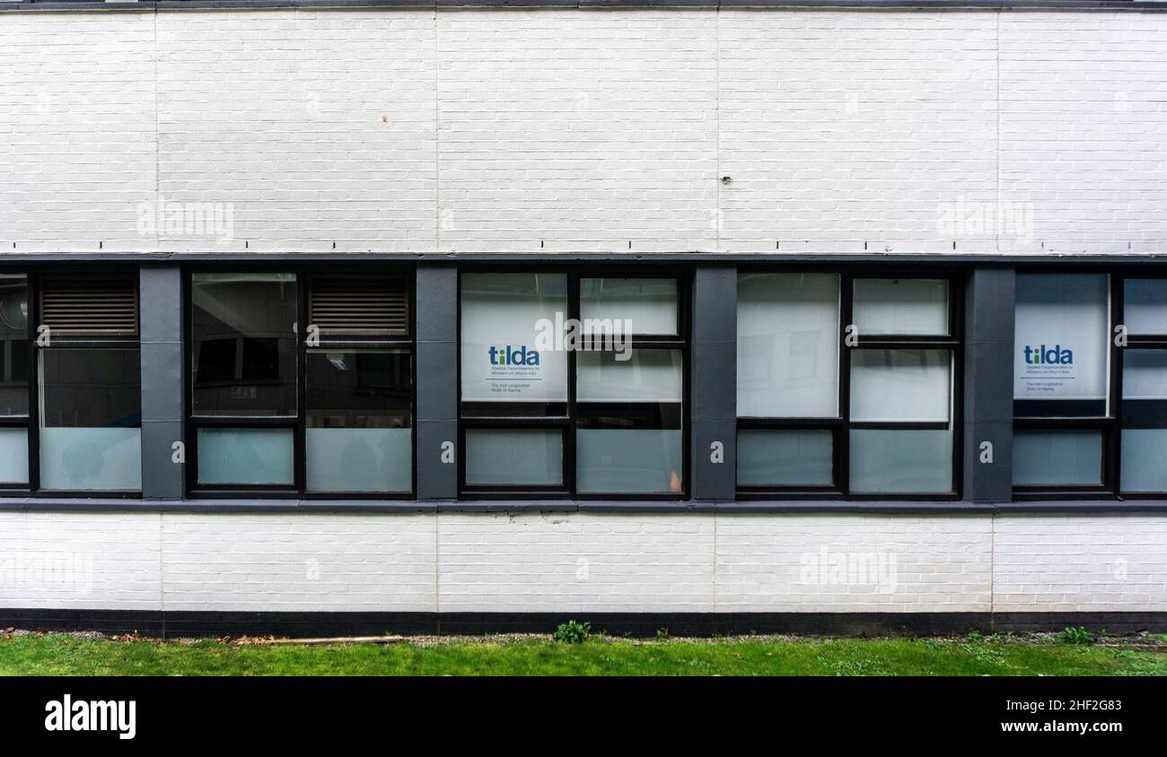 The offices of TILDA,  The Irish Longitudinal Study on Ageing, based in Trinity College, Dublin, Ireland. Stock Photo
