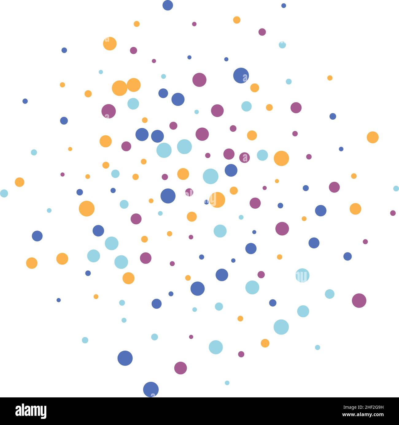 Festive background with colorful falling confetti, vector illustration ...