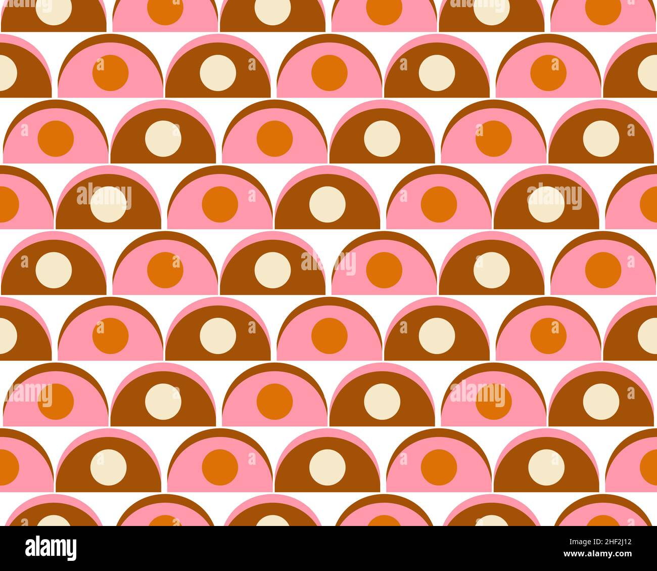 Retro 70s seamless colorful geometric pattern. Endless texture, retro background. Vector illustration Stock Vector
