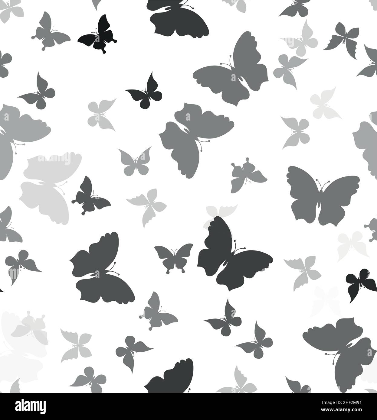 seamless butterfly pattern vector illustration eps Stock Vector
