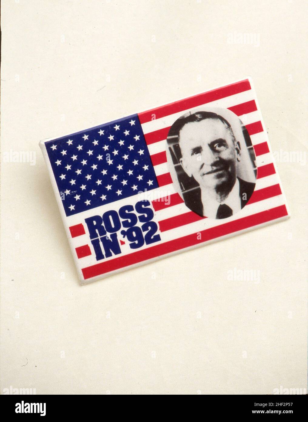 Dallas, Texas USA 1992: Ross Perot for President button from the 1992 ...