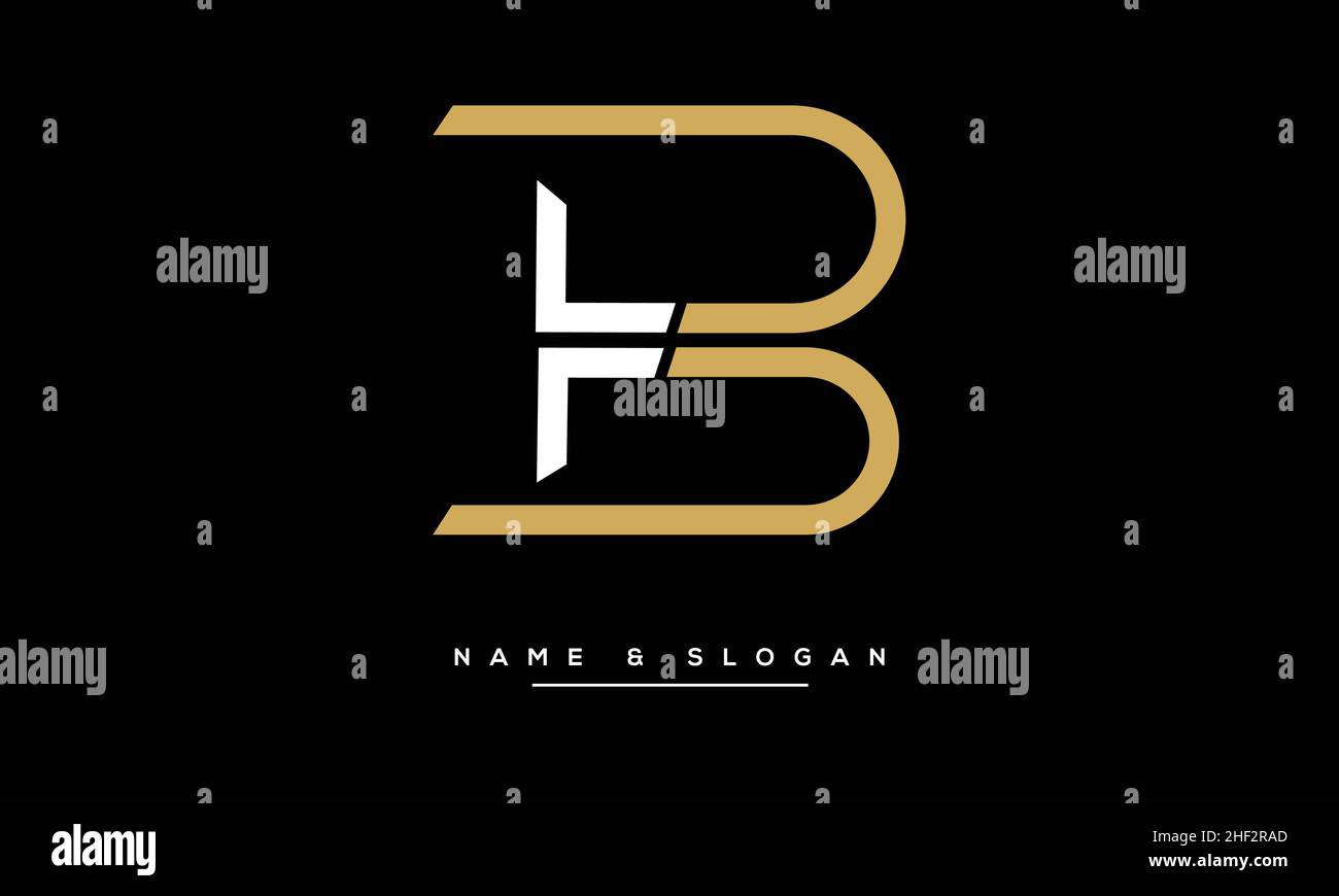 TB, BT Abstract Letters Logo Monogram Stock Vector