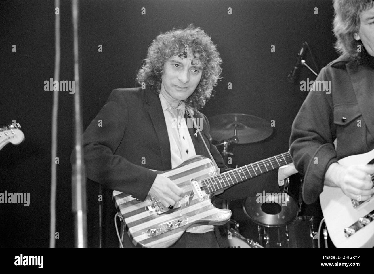 Englis guitarist Albert Lee performing at a charity jam at the Town