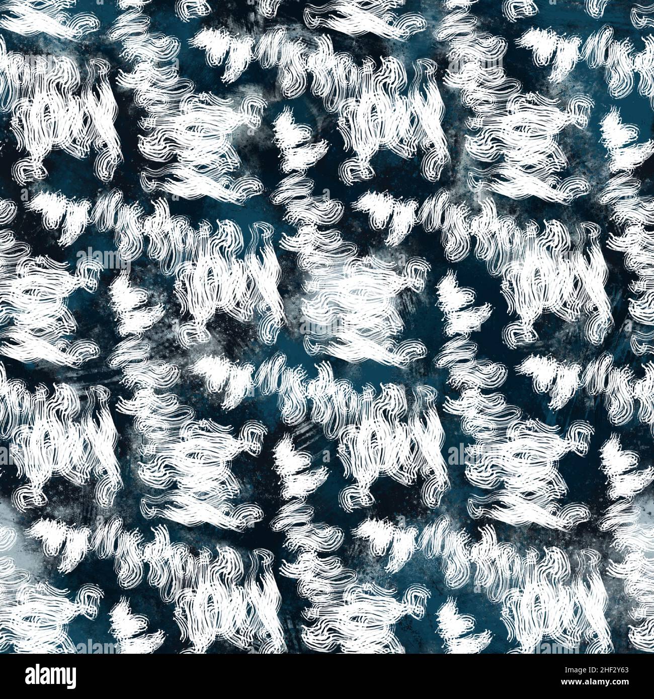 Seamless navy blue and white abstract grungy seamless surface pattern ...