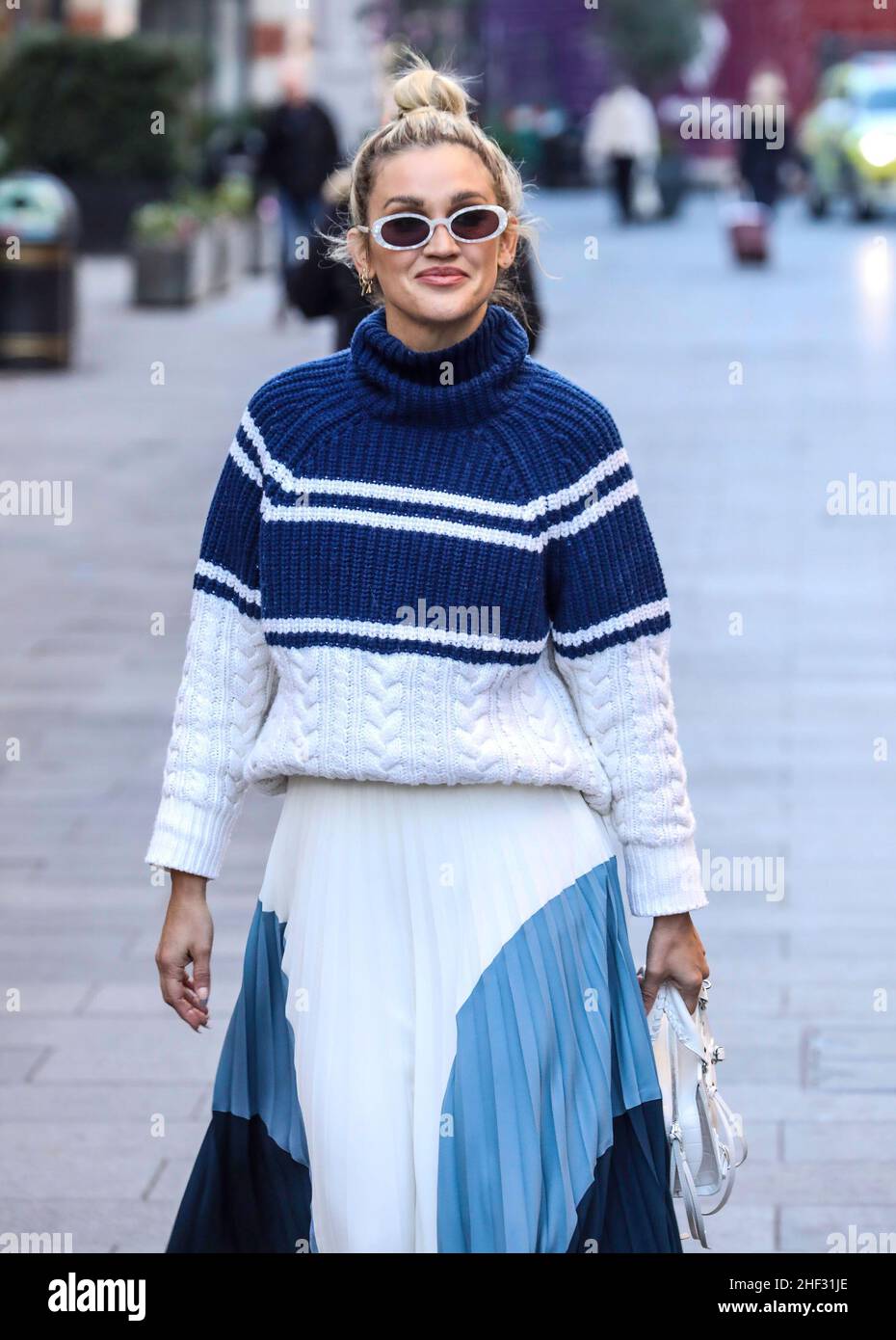 London, UK. 13th Jan, 2022. Ashley Roberts seen departing after her