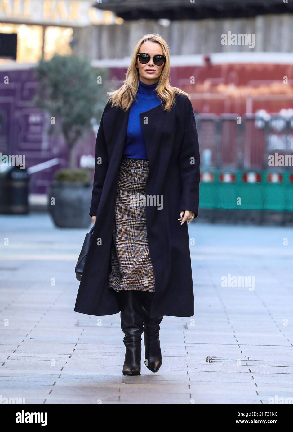 London, UK. 13th Jan, 2022. Amanda Holden seen departing after her