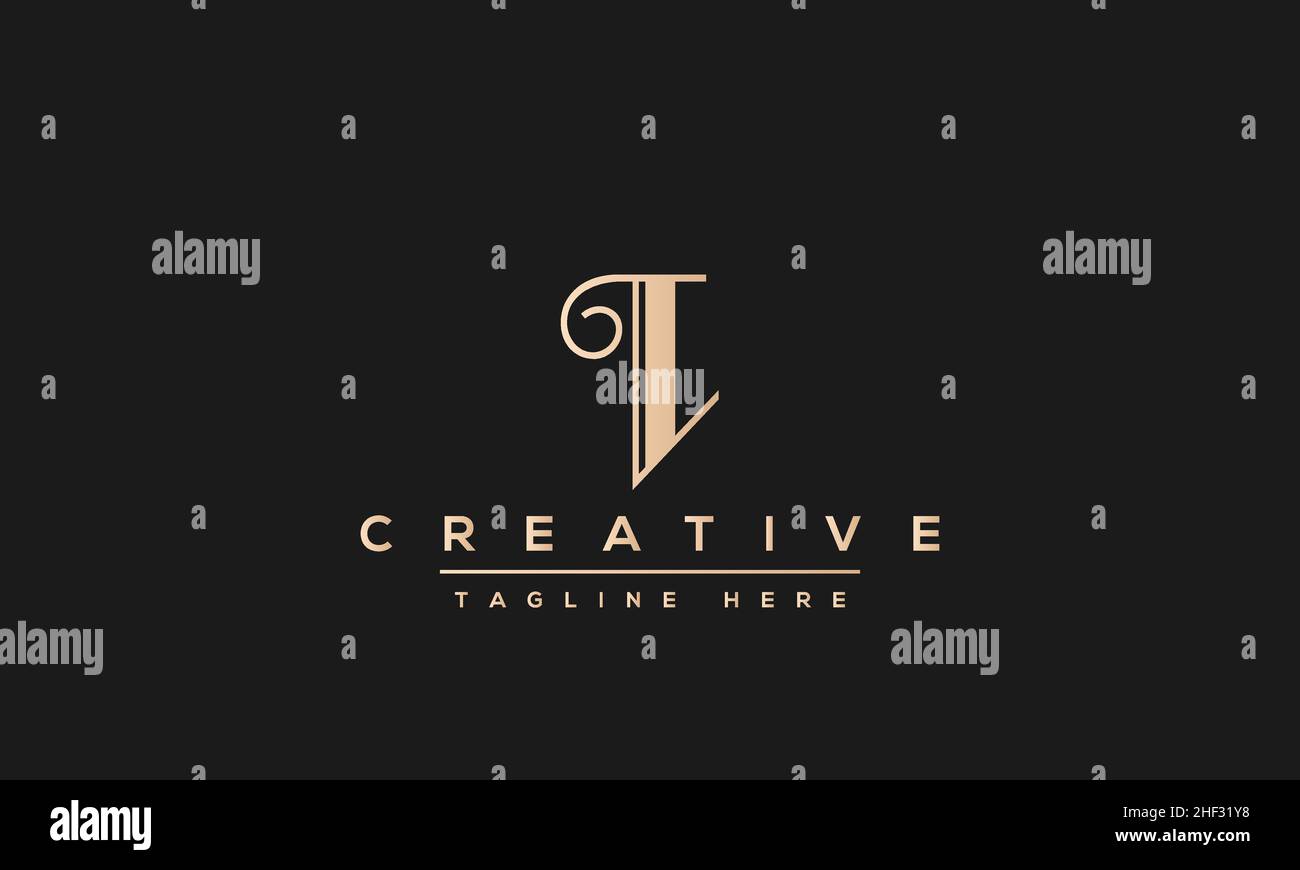 Modern creative T Logo Design and template. T TT icon initials based Monogram and Letters in vector Stock Vector