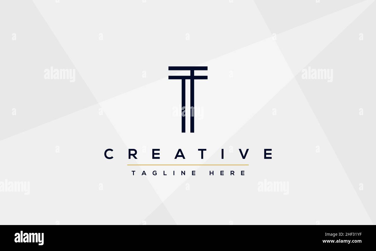 Modern creative T Logo Design and template. T TT icon initials based Monogram and Letters in vector Stock Vector