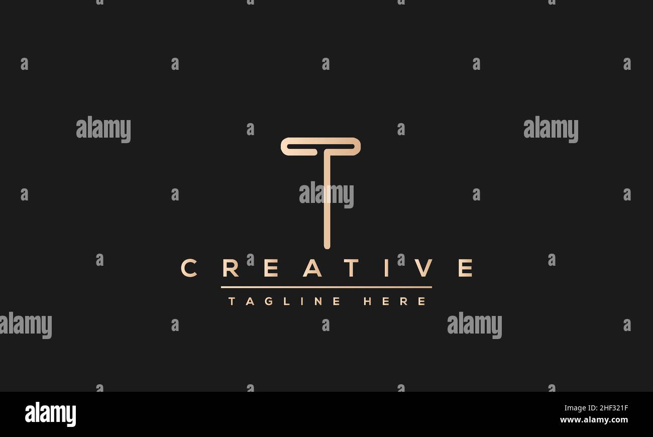 Modern creative T Logo Design and template. T TT icon initials based Monogram and Letters in vector Stock Vector