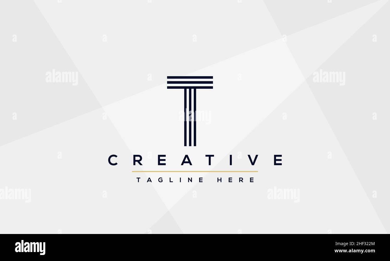 Modern creative T Logo Design and template. T TT icon initials based Monogram and Letters in vector Stock Vector