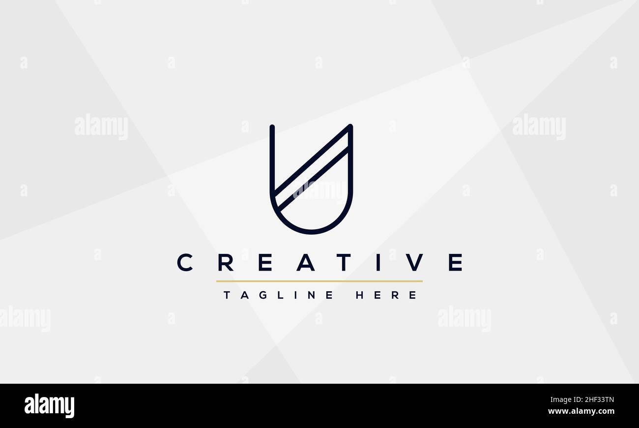 Modern creative letter U Logo Design. U UU icon initials based Monogram and Letters in vector Stock Vector