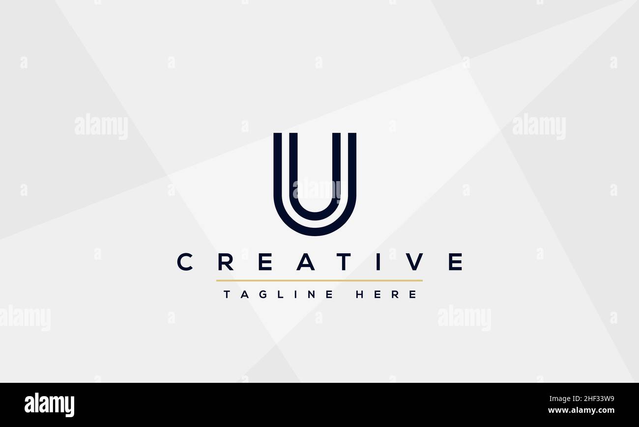 Modern creative letter U Logo Design. U UU icon initials based Monogram and Letters in vector Stock Vector