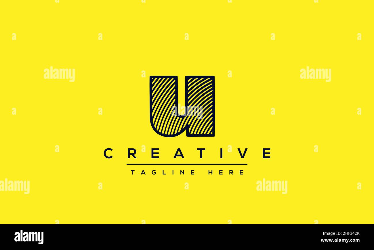 Modern creative letter U Logo Design. U UU icon initials based Monogram and Letters in vector Stock Vector