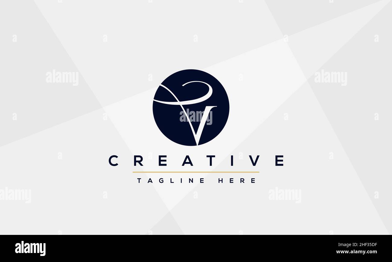 Modern creative V Logo Design and template. V VV icon initials based Monogram and Letters in vector Stock Vector