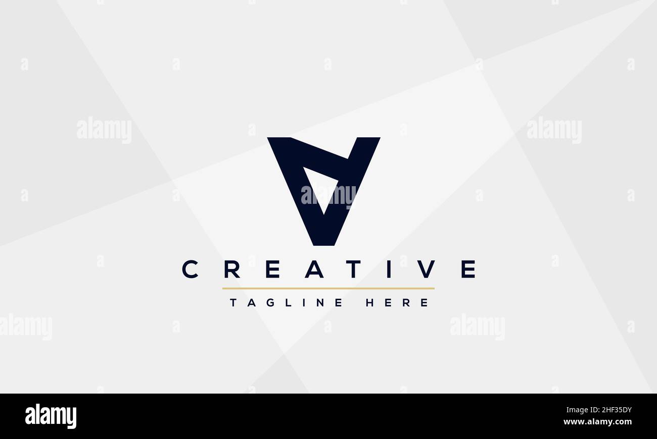 Modern creative V Logo Design and template. V VV icon initials based Monogram and Letters in vector Stock Vector