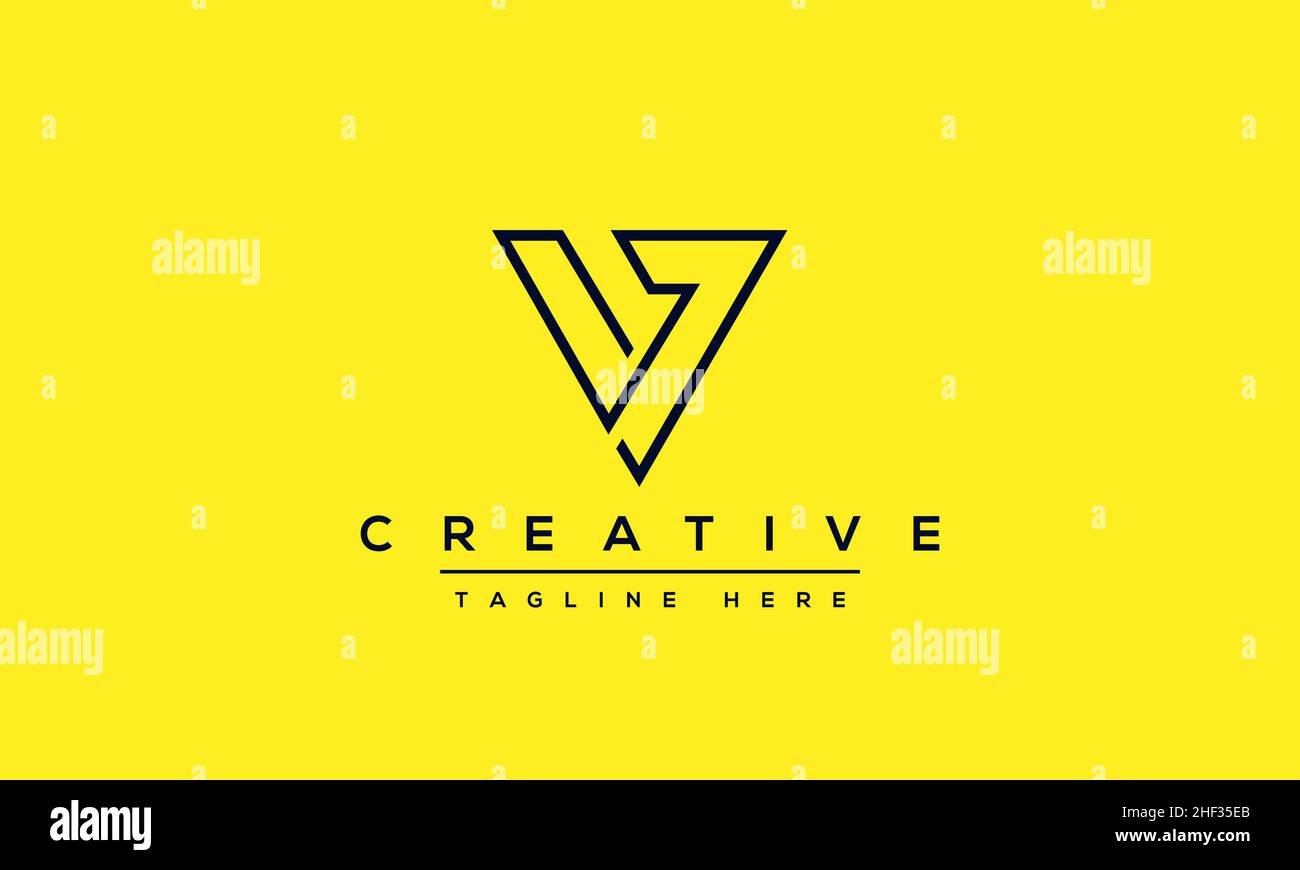 Modern creative V Logo Design and template. V VV icon initials based ...