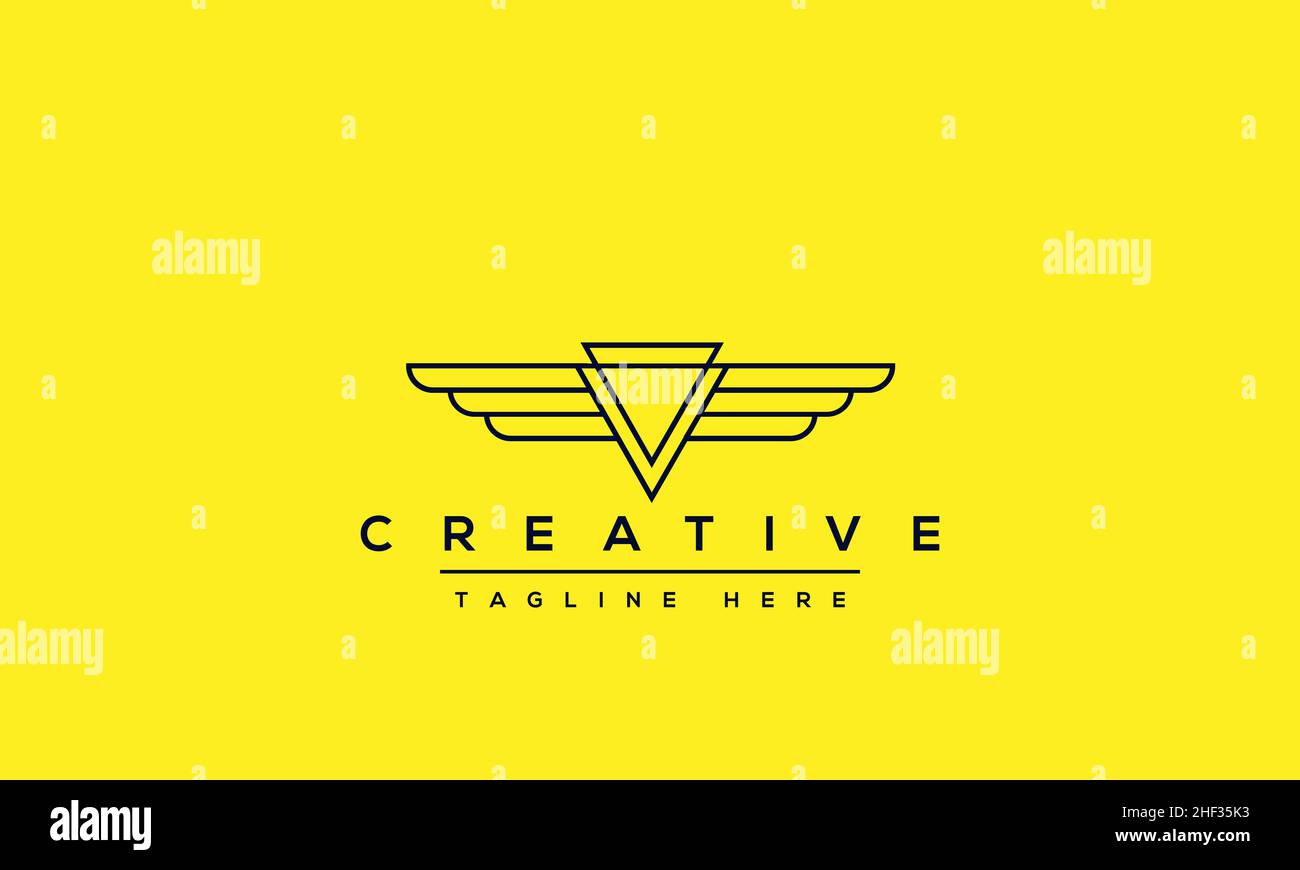 Modern creative V Logo Design and template. V VV icon initials based Monogram and Letters in vector Stock Vector