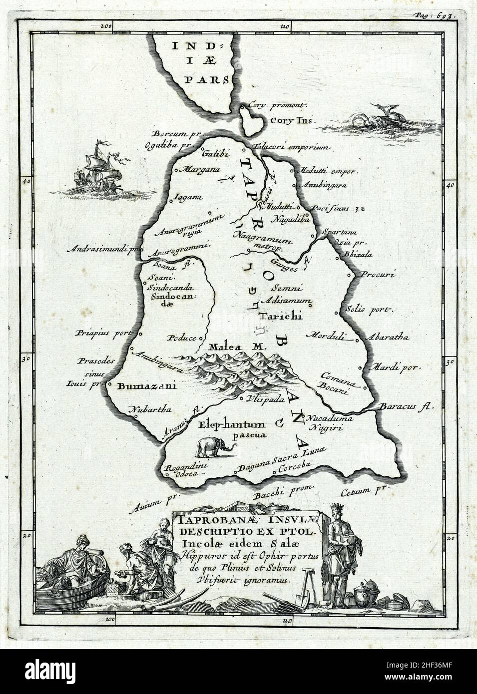 Map of ceylon 1692 hires stock photography and images Alamy