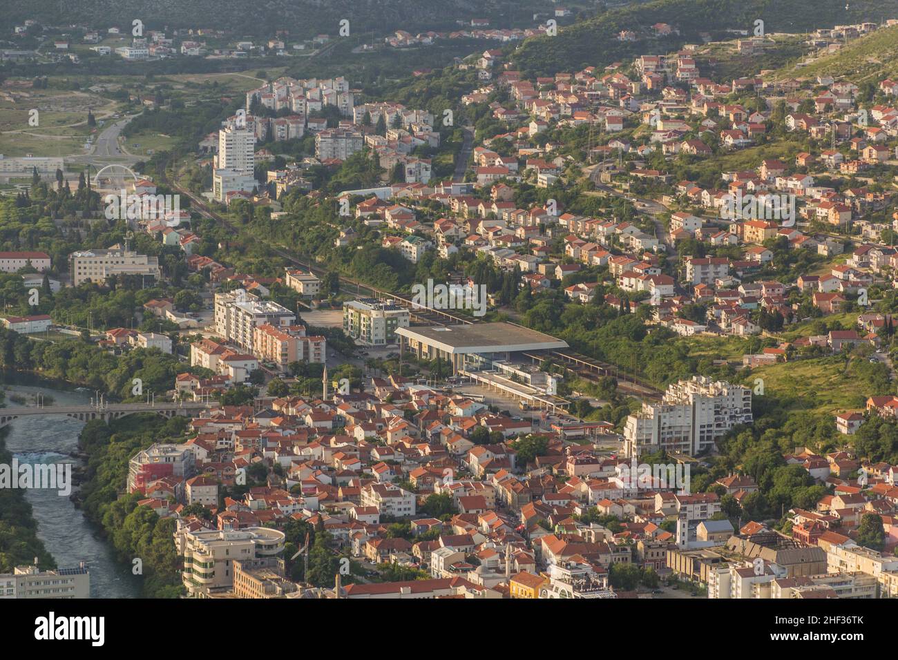 Aerial view of Mostar. Bosnia and Herzegovina Stock Photo - Alamy