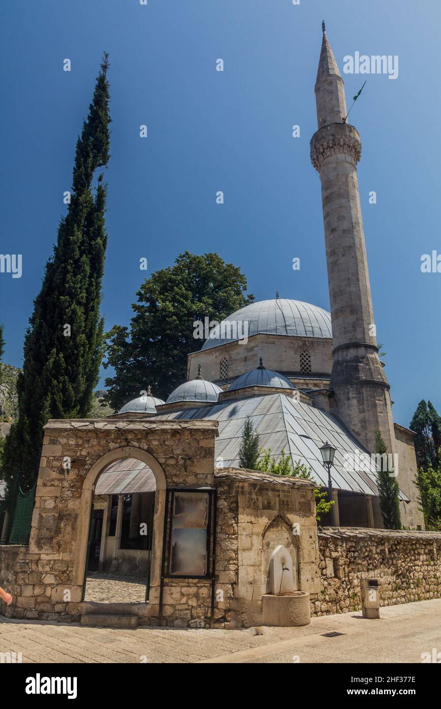Karadoz Beg Mosque in Mostar. Bosnia and Herzegovina Stock Photo