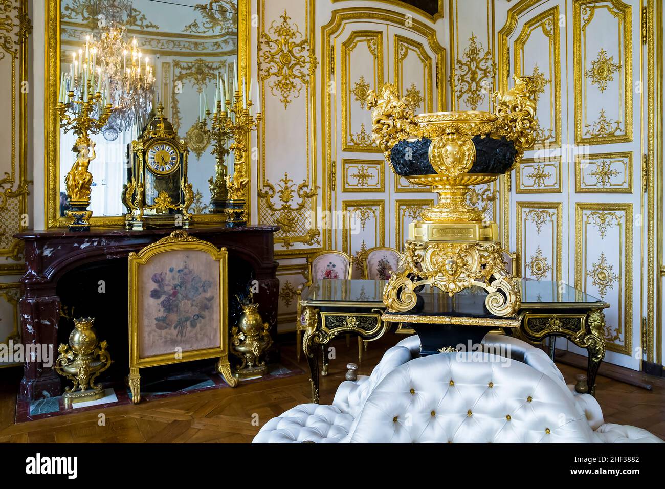 CHANTILLY, FRANCE MAY 14, 2015 This is the interior of one of the inner apartments of the
