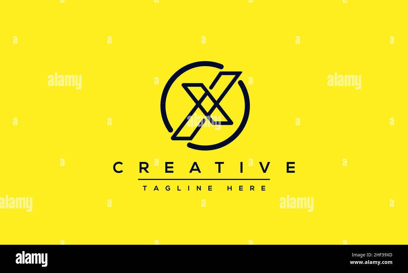 X letter logo Design Modern Monogram Icon. X XX initials based Template