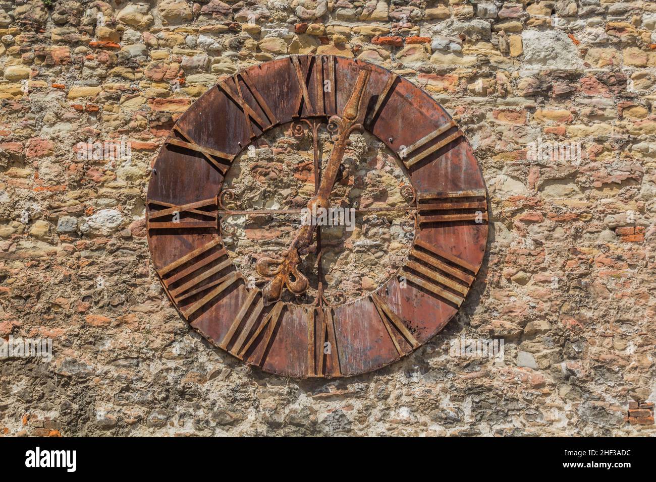 Clock at Zagreb cathedral, Croatia Stock Photo Alamy