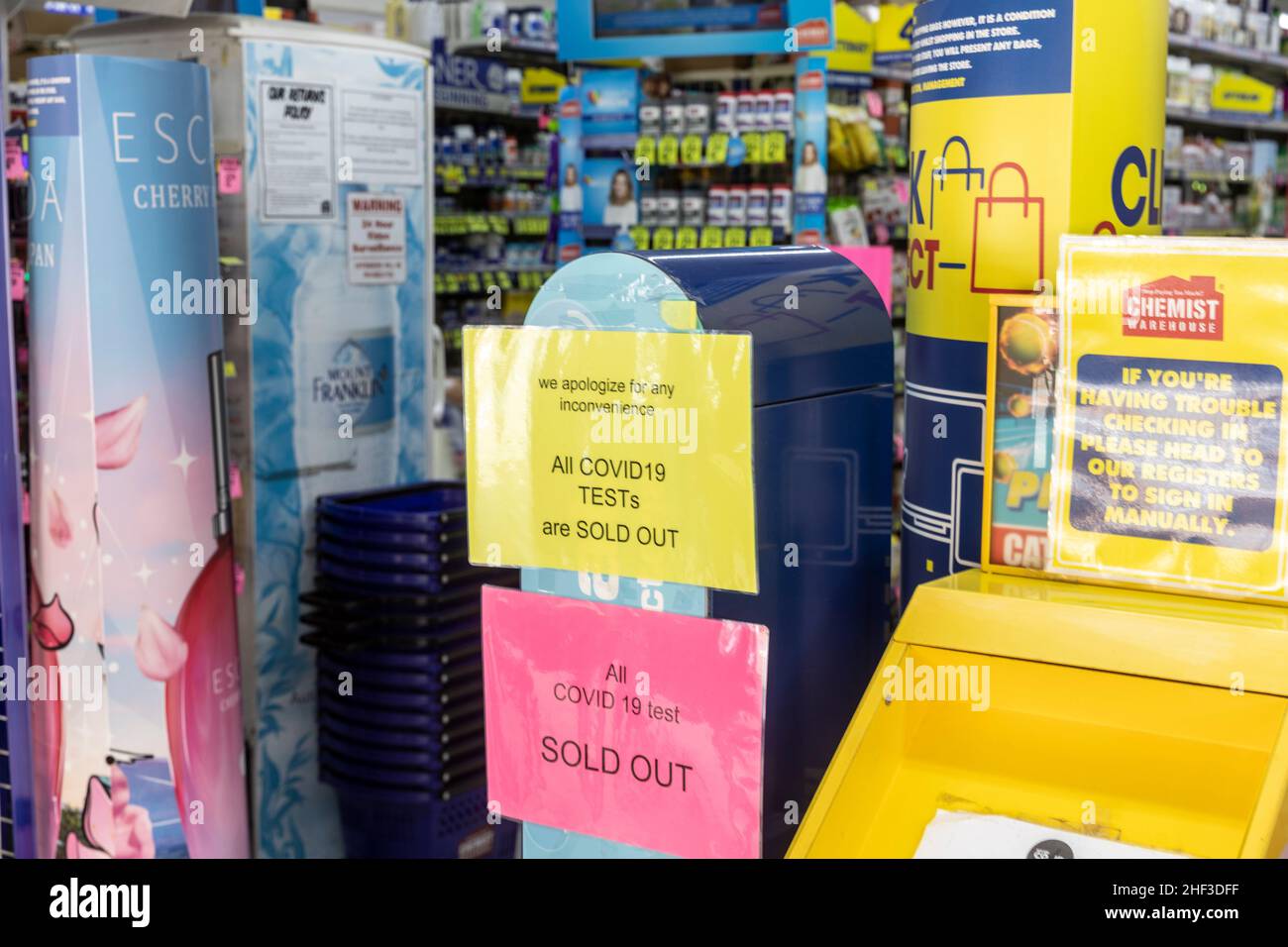 Covid 19 rapid antigen test kits sold out and out of stock at Avalon