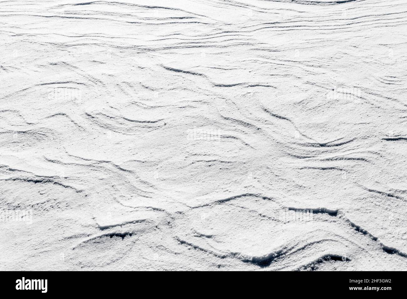detail of snow in winter gives a harmonic pattern Stock Photo - Alamy