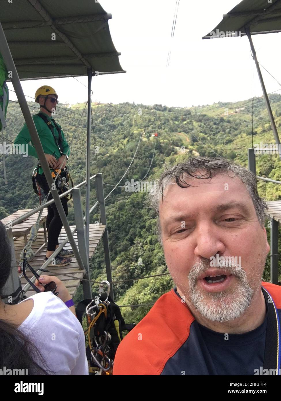 Ziplining in Puerto Rico Stock Photo Alamy